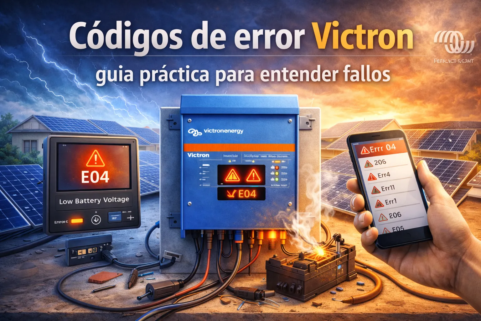 Códigos de error Victron: guía práctica para entender fallos