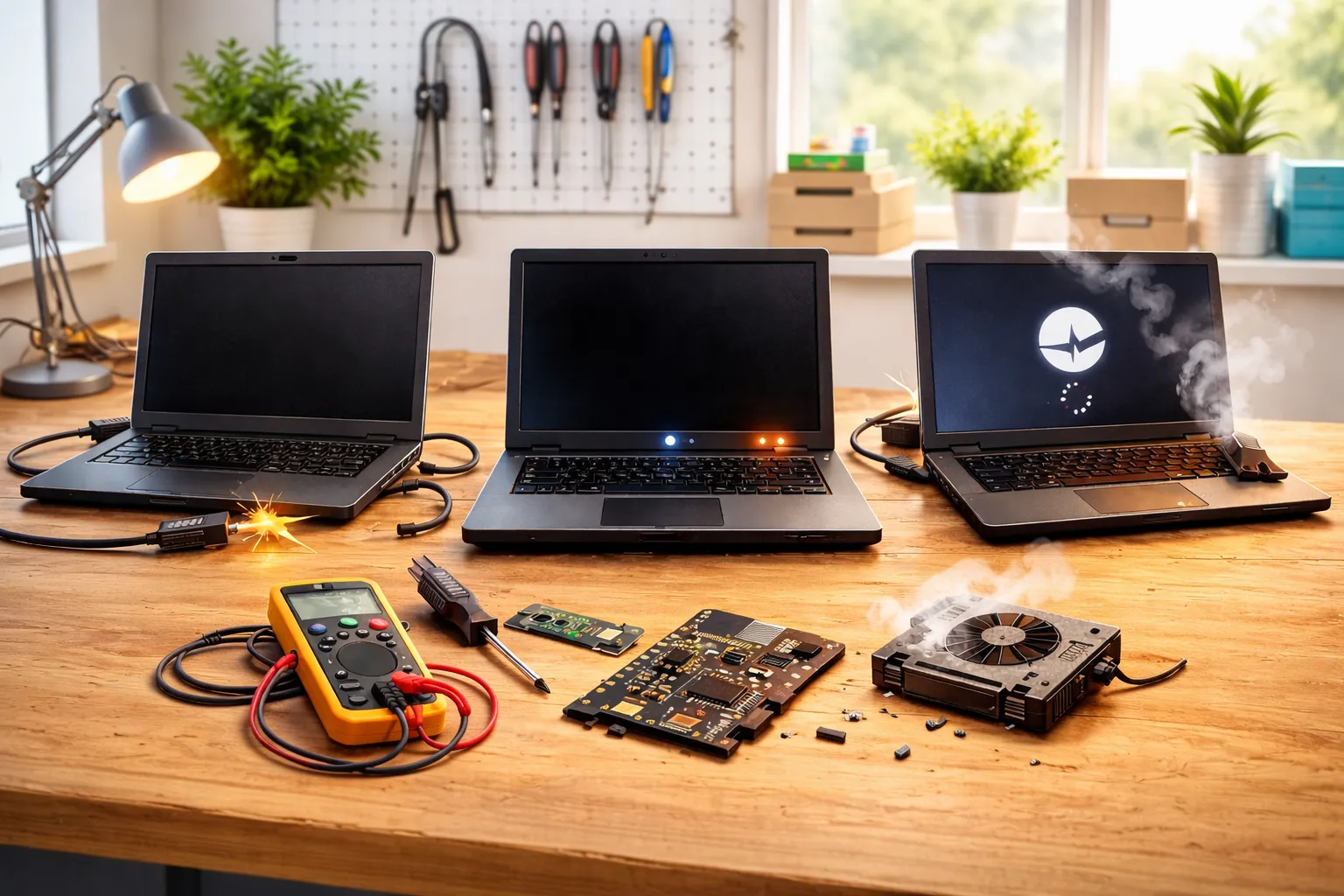 Portátil que no enciende, no carga o se queda en pantalla negra